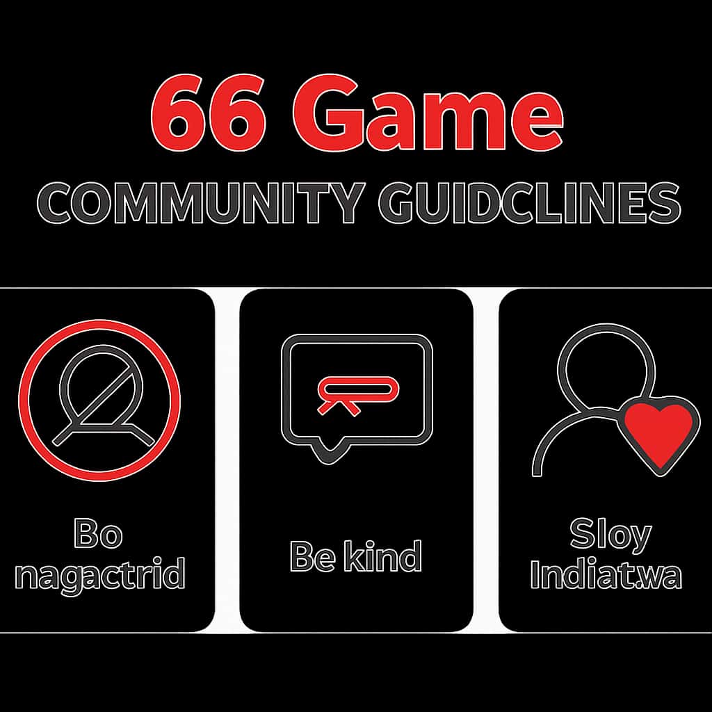 Educational illustration related to 66 Game Community Guidelines.