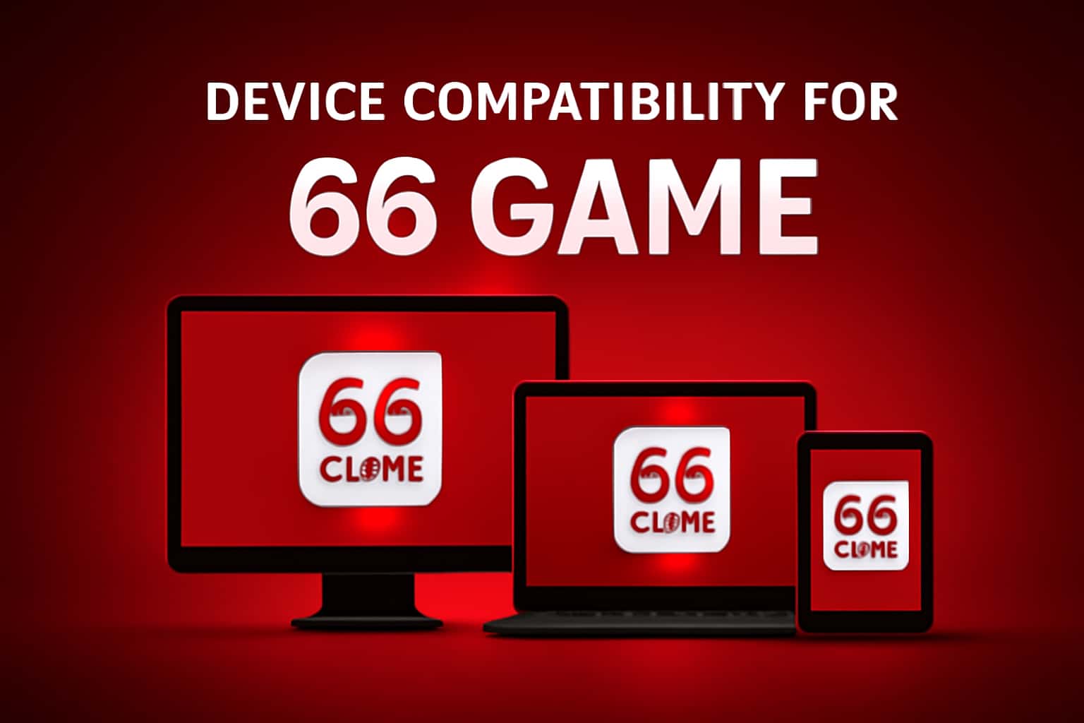 An illustration of device compatibility for 66 Game, showcasing various compatible devices.