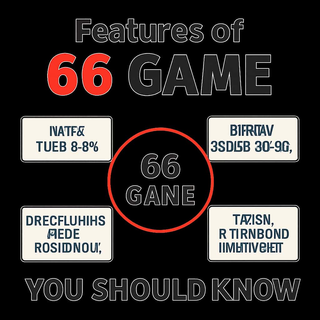 Diagram illustrating the features of 66 Game.