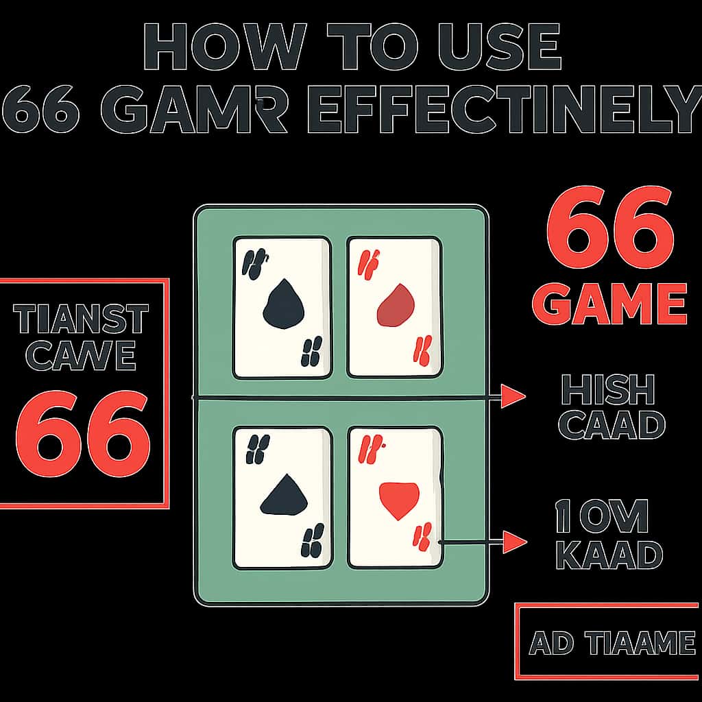 Diagram explaining the effective use of the 66 Game.