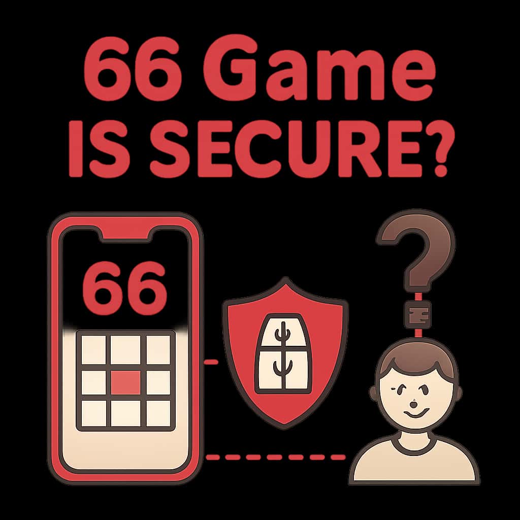 An educational diagram detailing the security protocols of 66 Game.